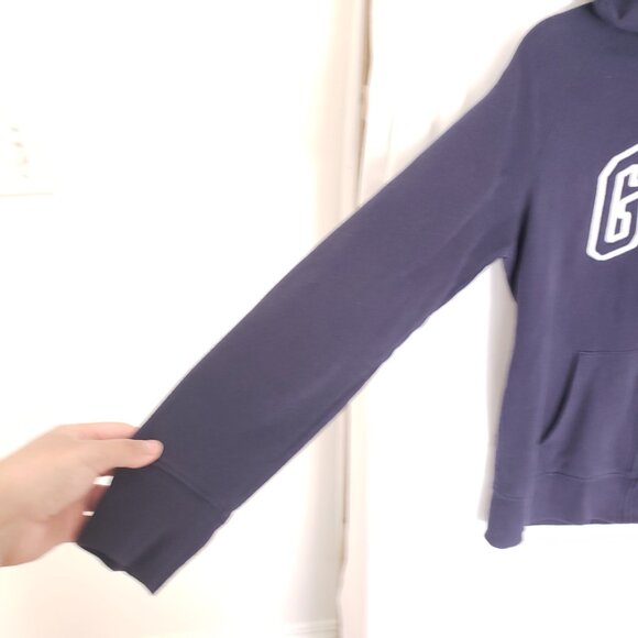 Gap Navy Blue Long Sleeve Hoodie Zip Up Sweater With Pockets Size M - Picture 7 of 13